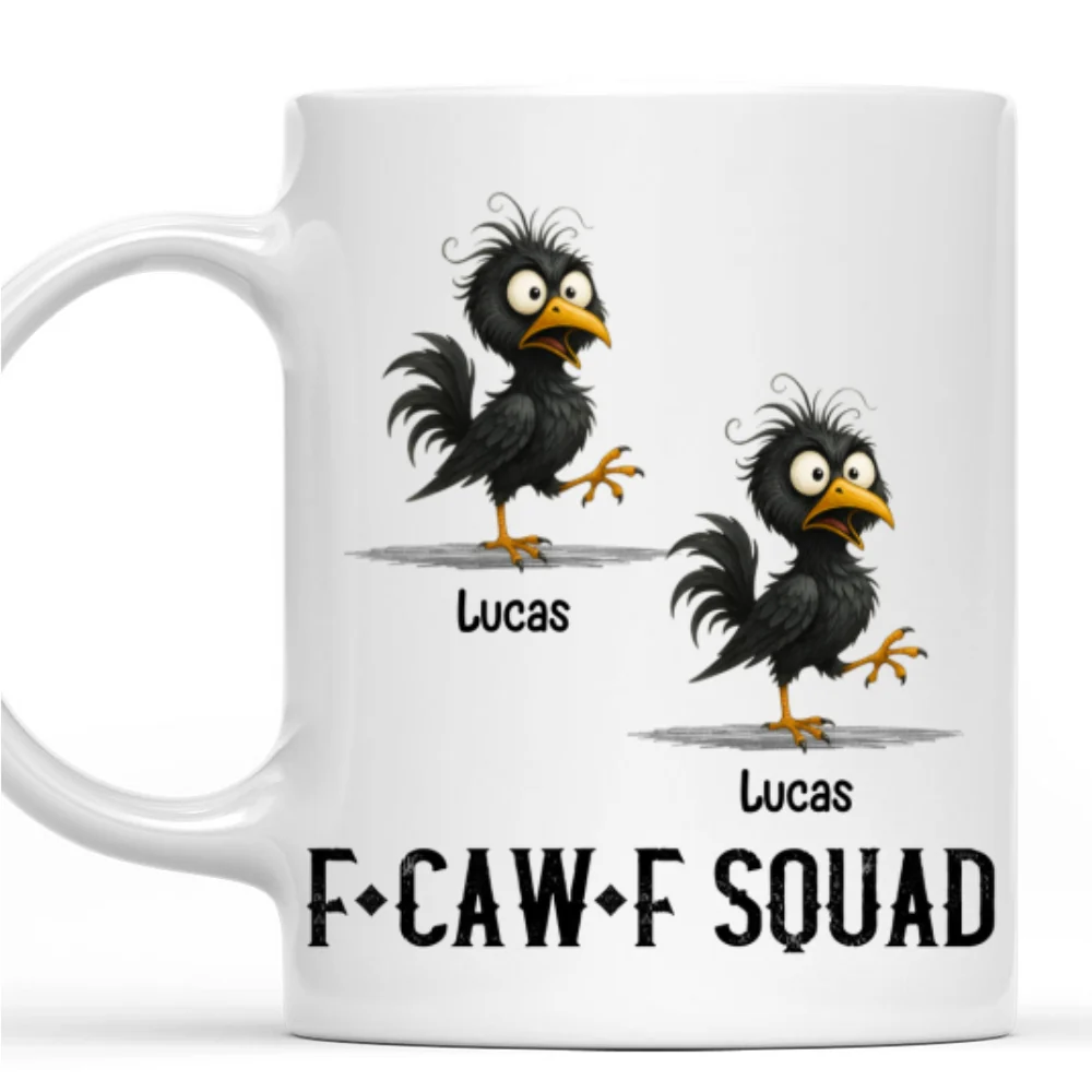 FCAWF Squad Crow - Personalized Custom Coffee Mug - Image 6