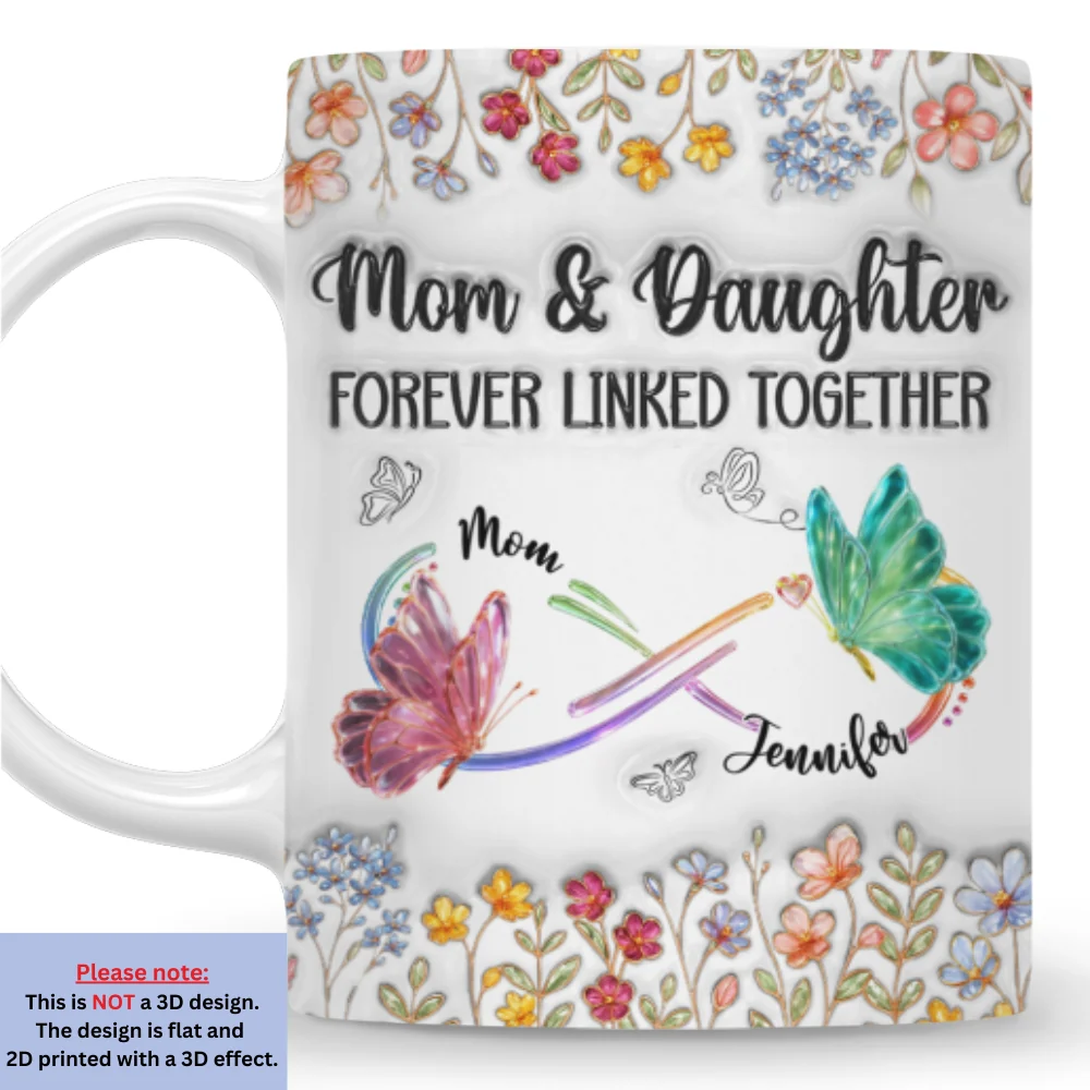Festive Motherhood - Personalized Custom 3D Inflated Effect Mug - Image 7