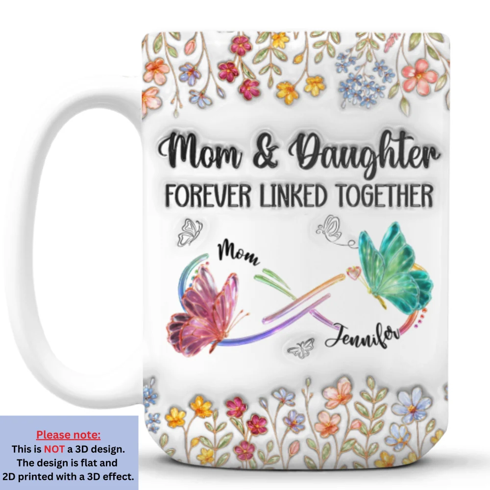 Festive Motherhood - Personalized Custom 3D Inflated Effect Mug - Image 8