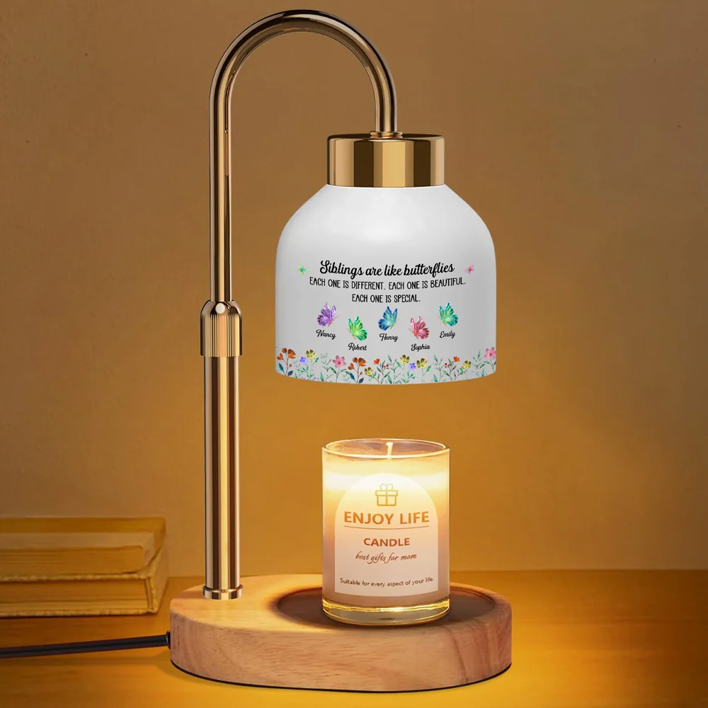 Festive Sister Love - Personalized Custom Candle Warmer Lamp - Image 3