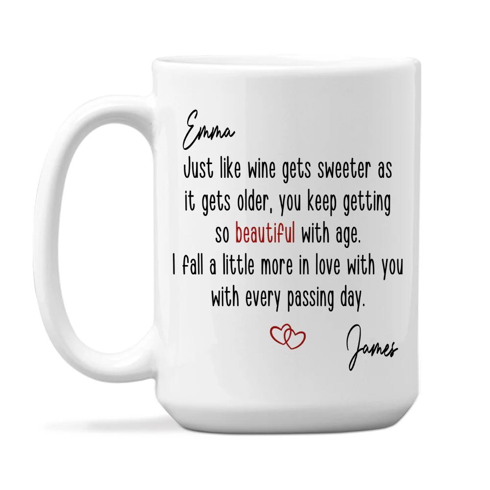 Fine Like Wine - Personalized Custom Coffee Mug - Image 5