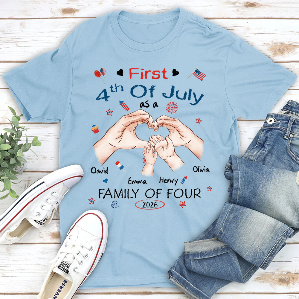 First 4th Of July - Personalized Custom T-shirt And Onesie - Image 4