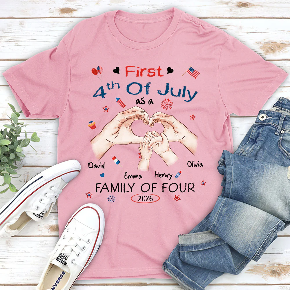 First 4th Of July - Personalized Custom T-shirt And Onesie - Image 5