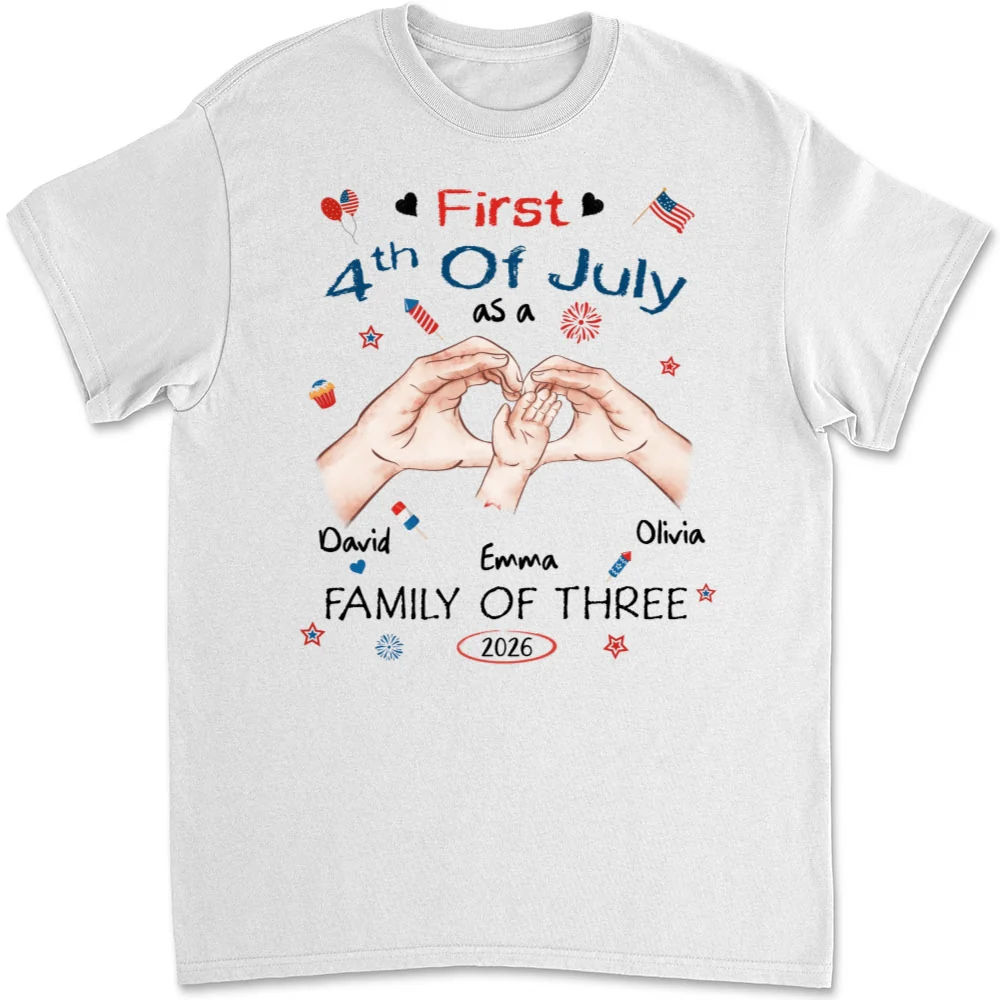 First 4th Of July - Personalized Custom T-shirt And Onesie - Image 9
