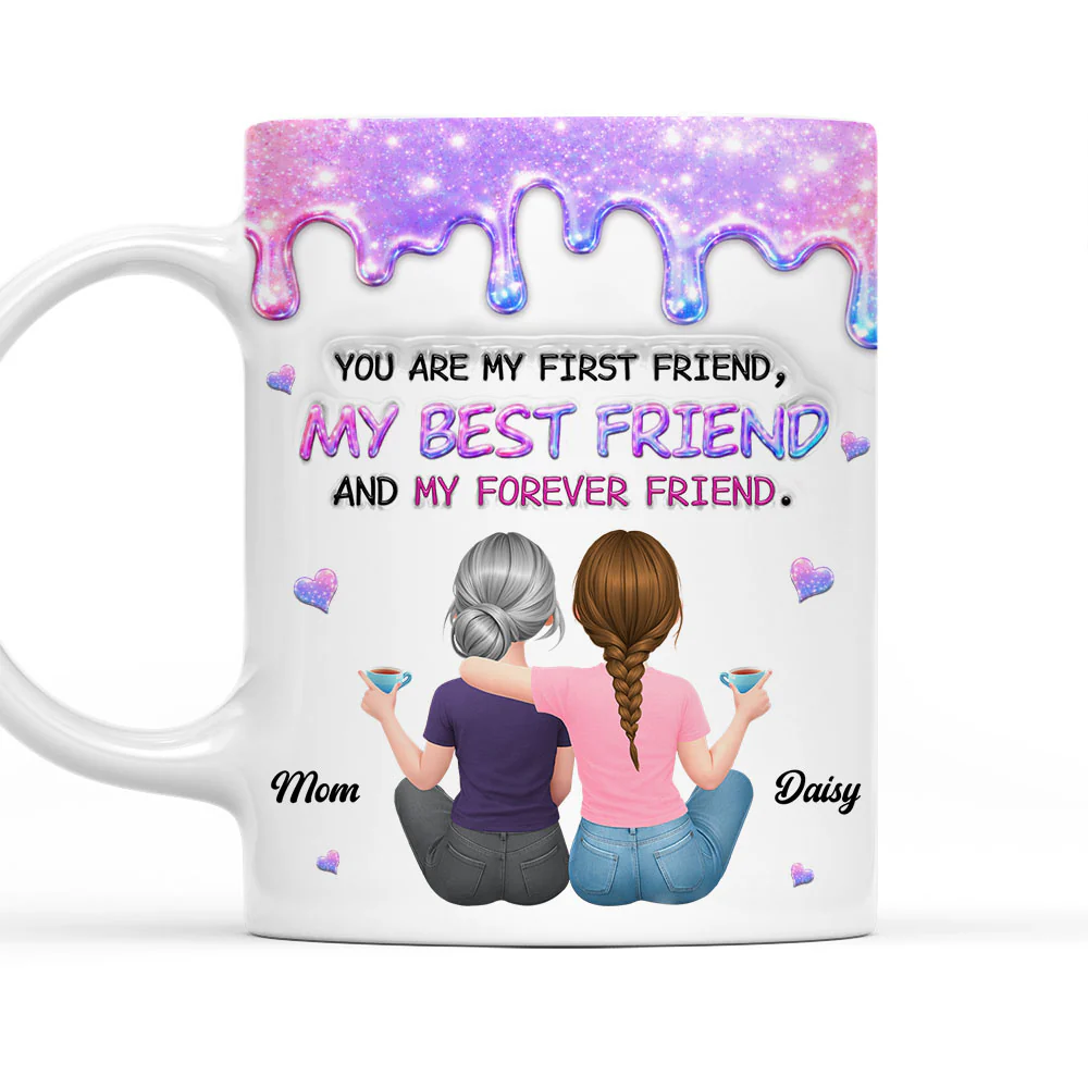 First And Forever - Personalized Custom 3D Inflated Effect Mug
