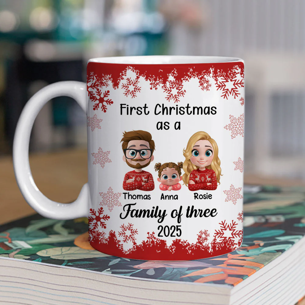 First Christmas Gift - Personalized Custom Coffee Mug - Image 2