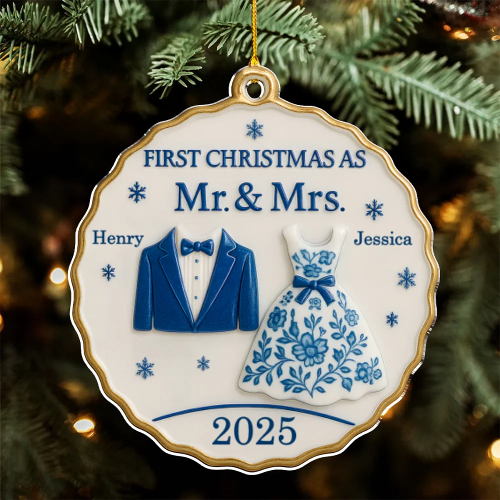 First Christmas With You - Personalized Custom Acrylic Ornament - Image 6