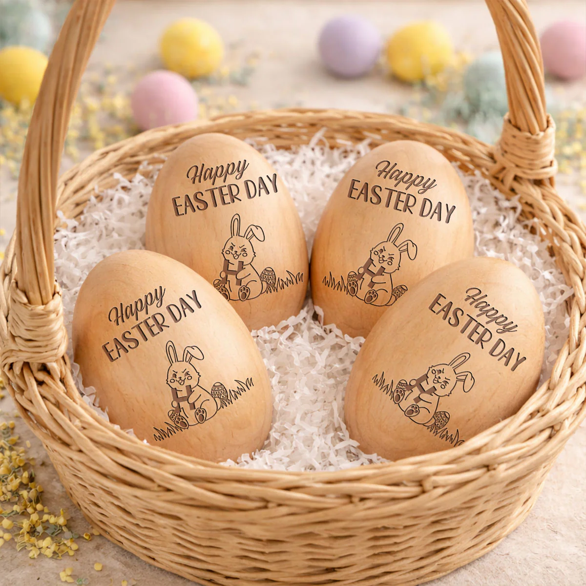 First Easter 2026 - Personalized Custom Wooden Egg Shaker - Image 4