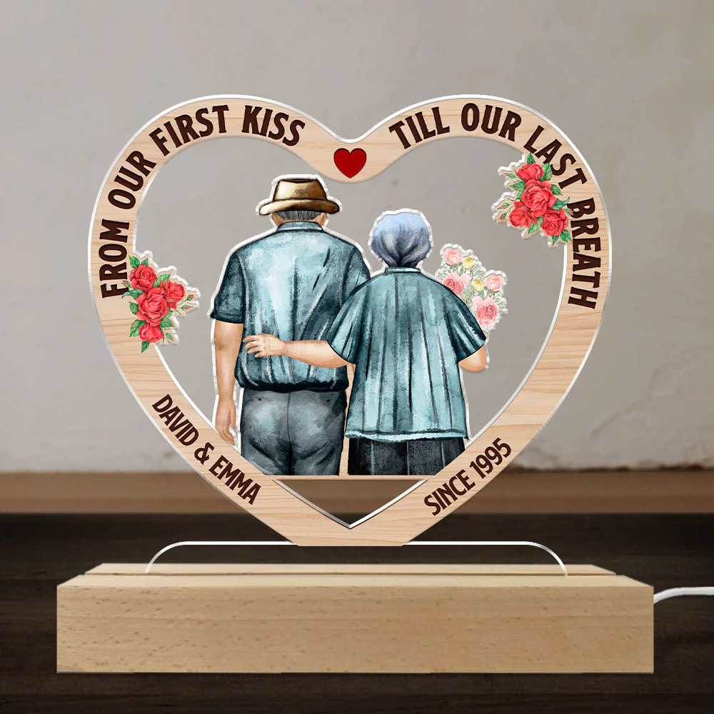 First Kiss - Personalized Custom LED Light - Image 2