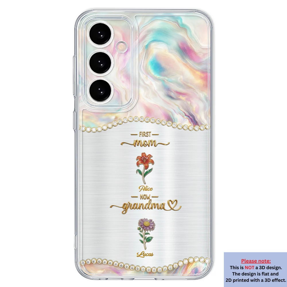 First Mom Now Grandma 2 - Personalized Custom 3D Inflated Effect Phone Case - Image 35