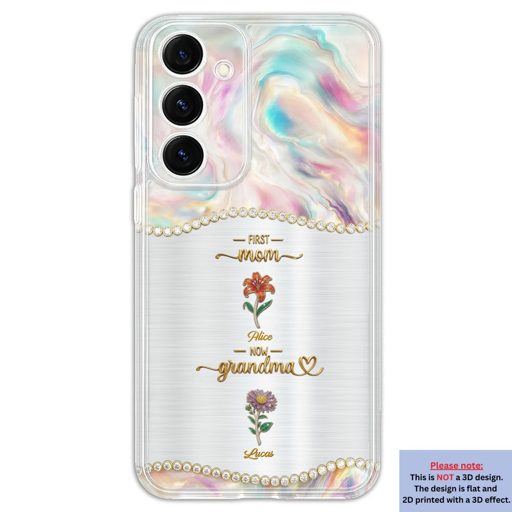 First Mom Now Grandma 2 - Personalized Custom 3D Inflated Effect Phone Case - Image 37
