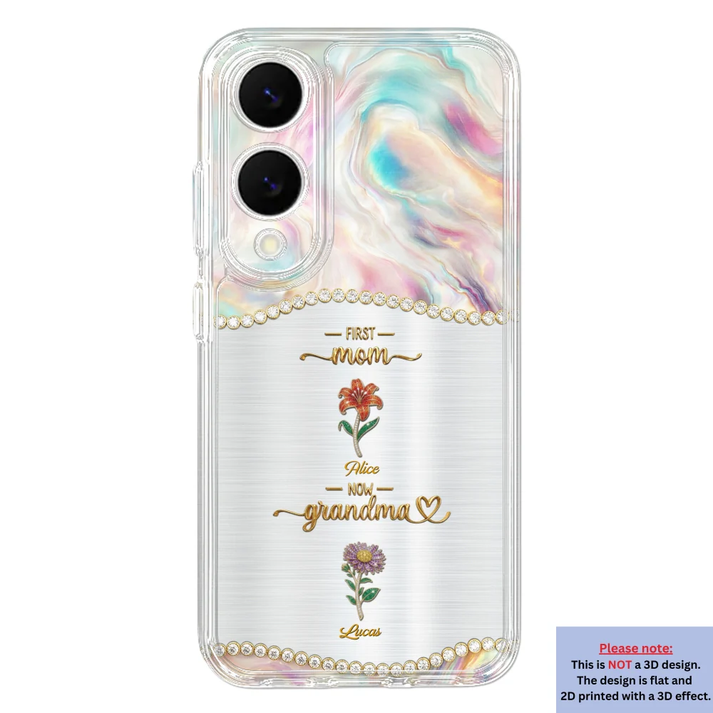 First Mom Now Grandma 2 - Personalized Custom 3D Inflated Effect Phone Case - Image 38