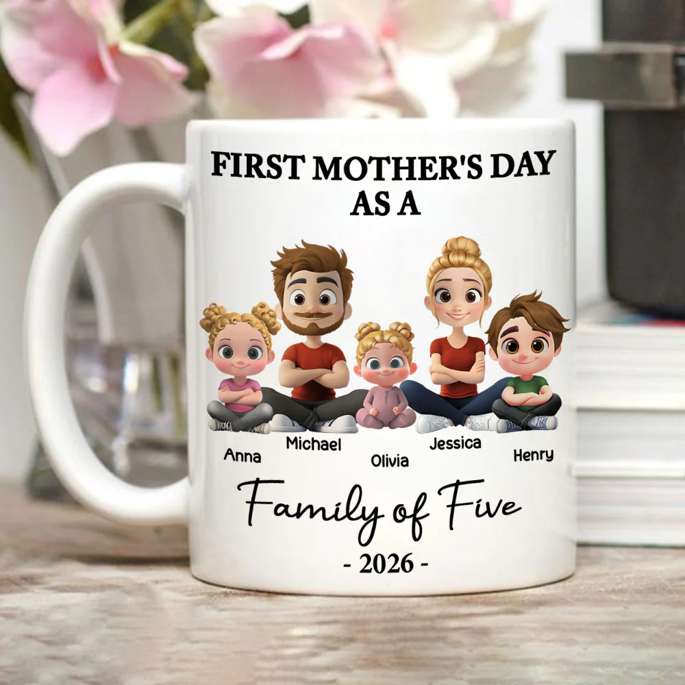 First Mother Day 2 - Personalized Custom Coffee Mug - Image 5