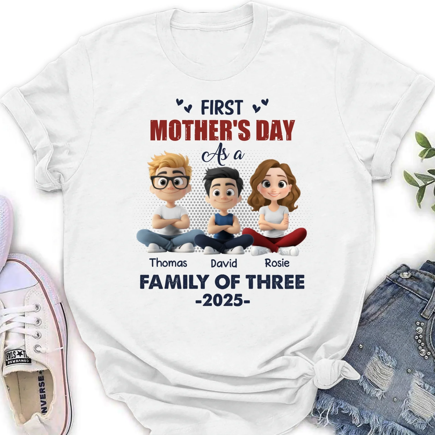 First Mother Day As A Family - Personalized Custom Shirt - Image 16