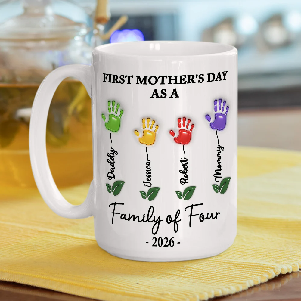 First Mother Day Gift - Personalized Custom 3D Inflated Effect Mug - Image 3