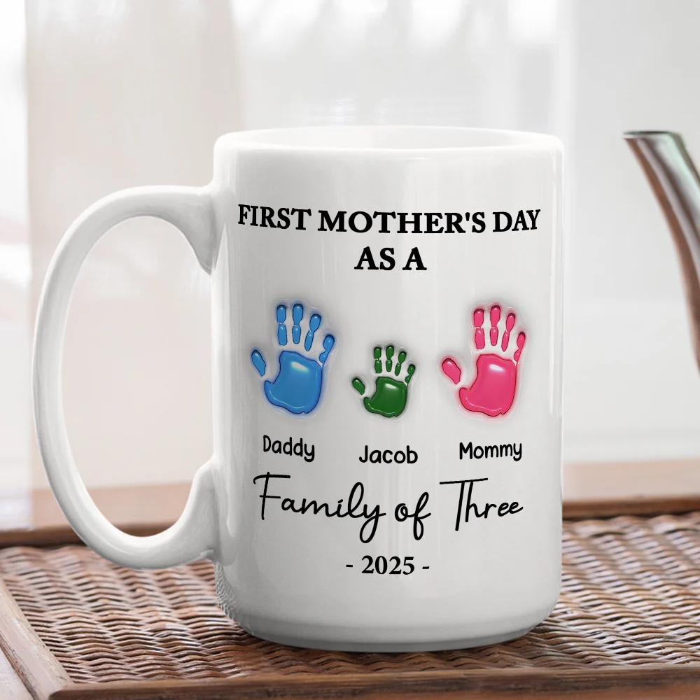 First Mother Day - Personalized Custom 3D Inflated Effect Mug - Image 5