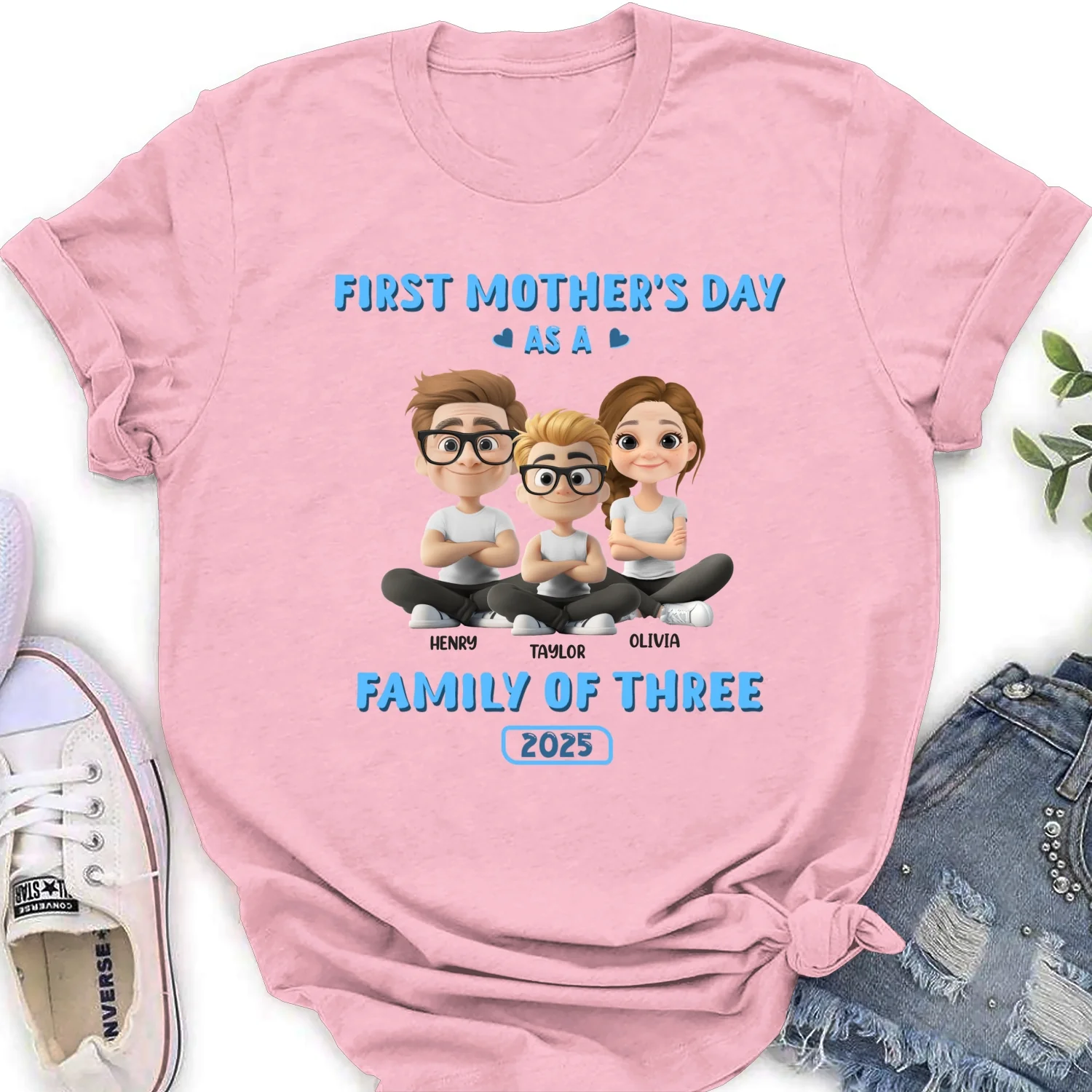 First Mother Day - Personalized Custom Shirt - Image 18