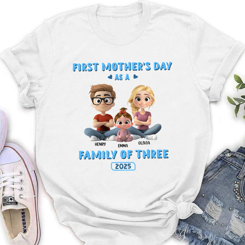 First Mother Day - Personalized Custom Shirt - Image 3