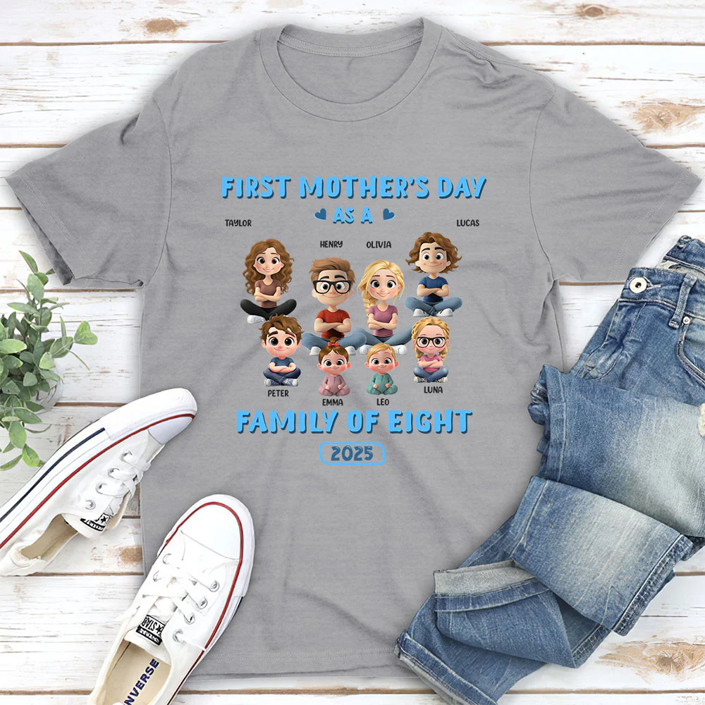 First Mother Day - Personalized Custom Shirt - Image 4