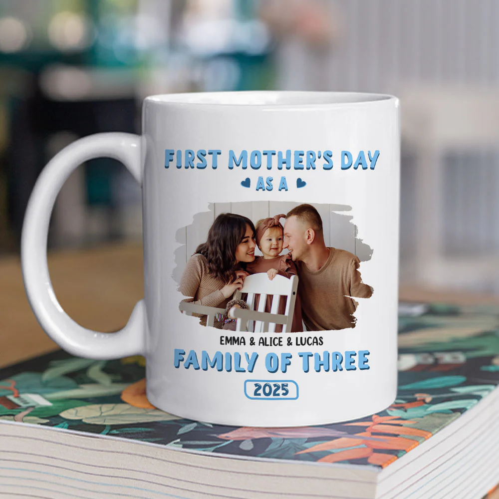 First Mother Day Photo - Personalized Custom Coffee Mug - Image 2