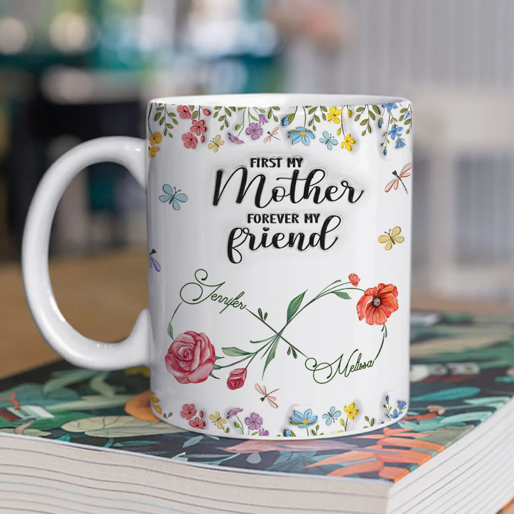 First My Daughter - Personalized Custom 3D Inflated Effect Mug - Image 3