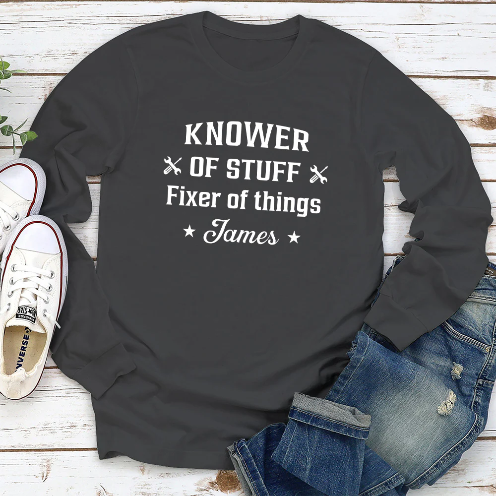 Fixer And Knower - Personalized Custom Shirt - Image 5