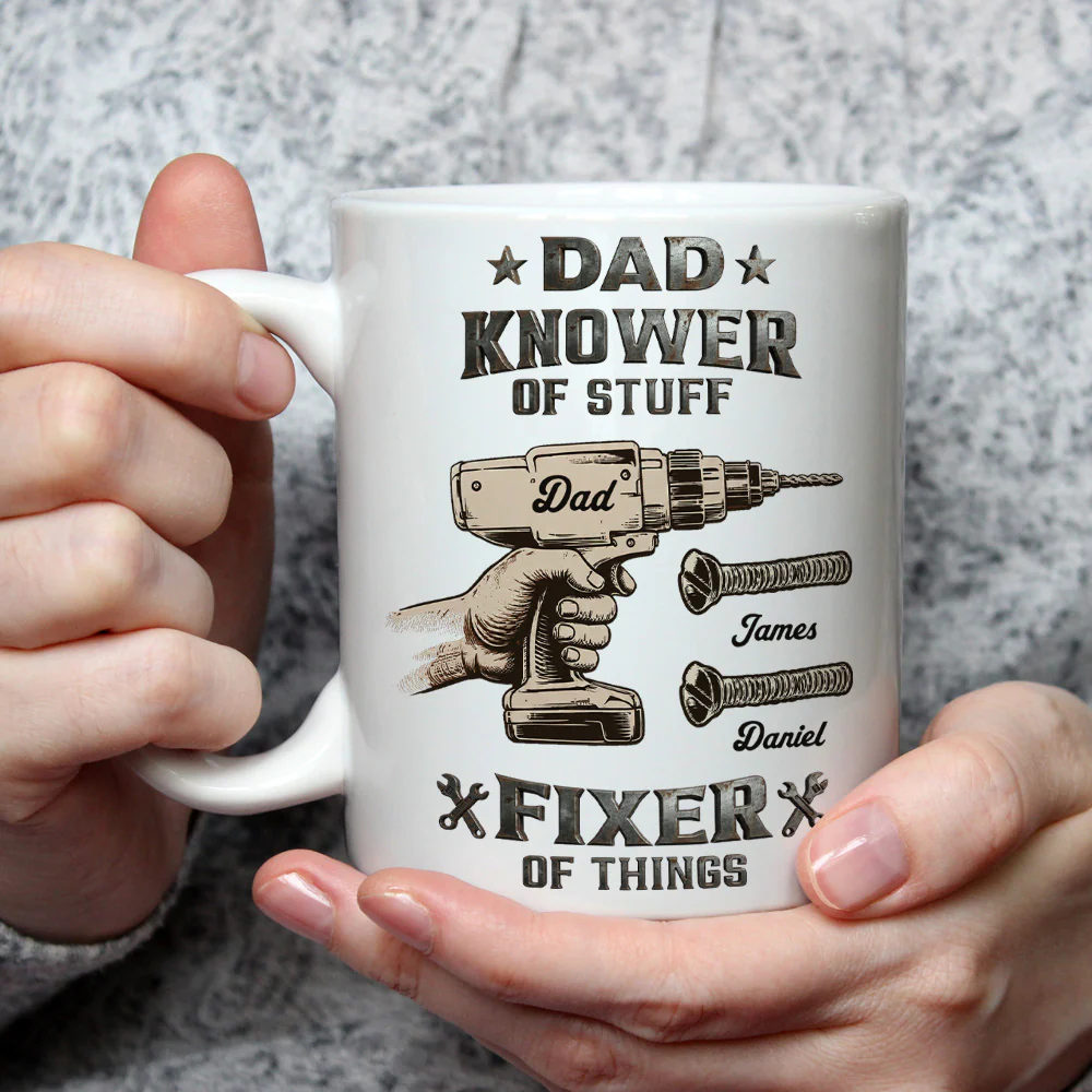 Fixer Of Things - Personalized Custom Coffee Mug - Image 3