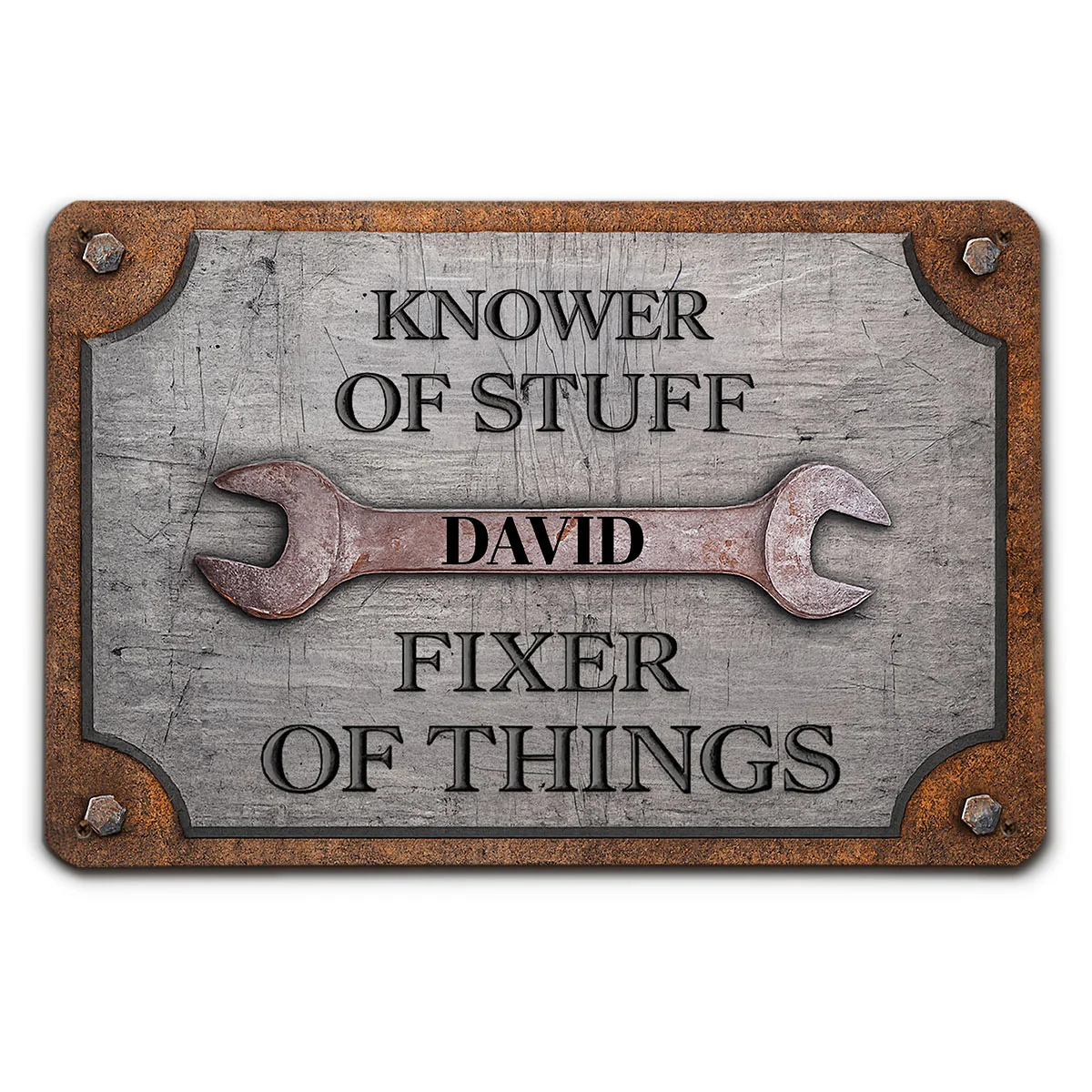 Fixer Of Things - Personalized Custom Metal Sign