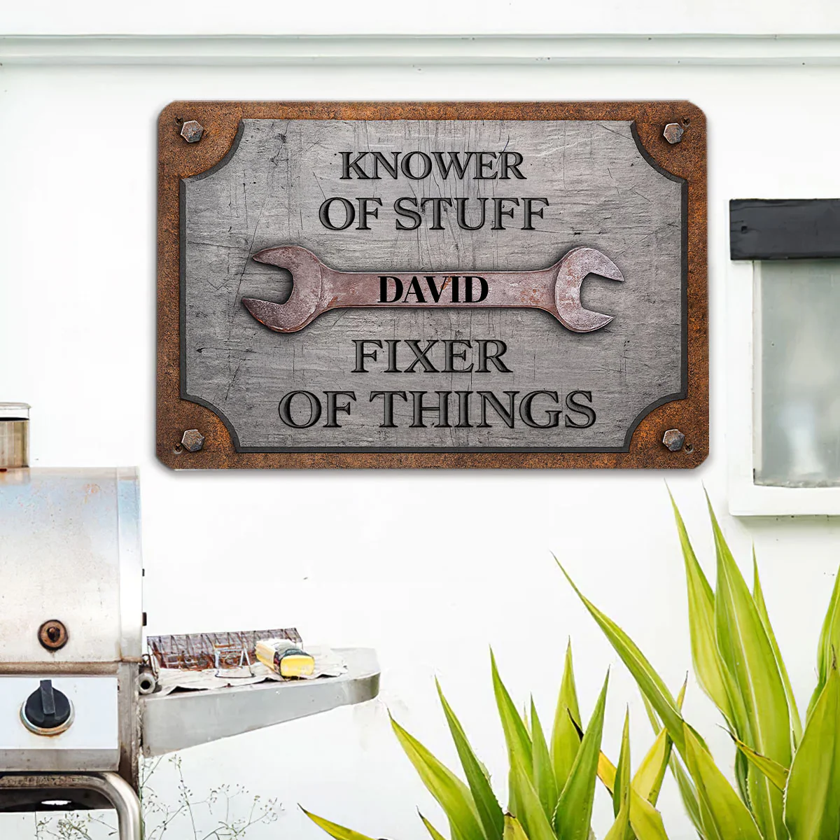 Fixer Of Things - Personalized Custom Metal Sign - Image 3