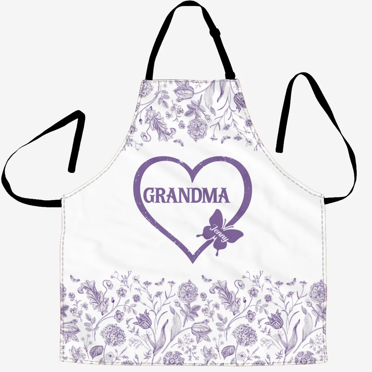 Floral Grandma - Personalized Custom Apron - Image 6