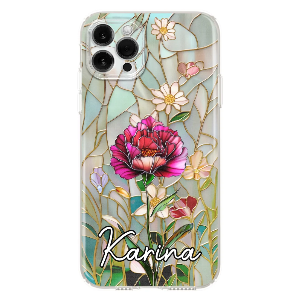 Floral Stained - Personalized Custom Phone Case - Image 12