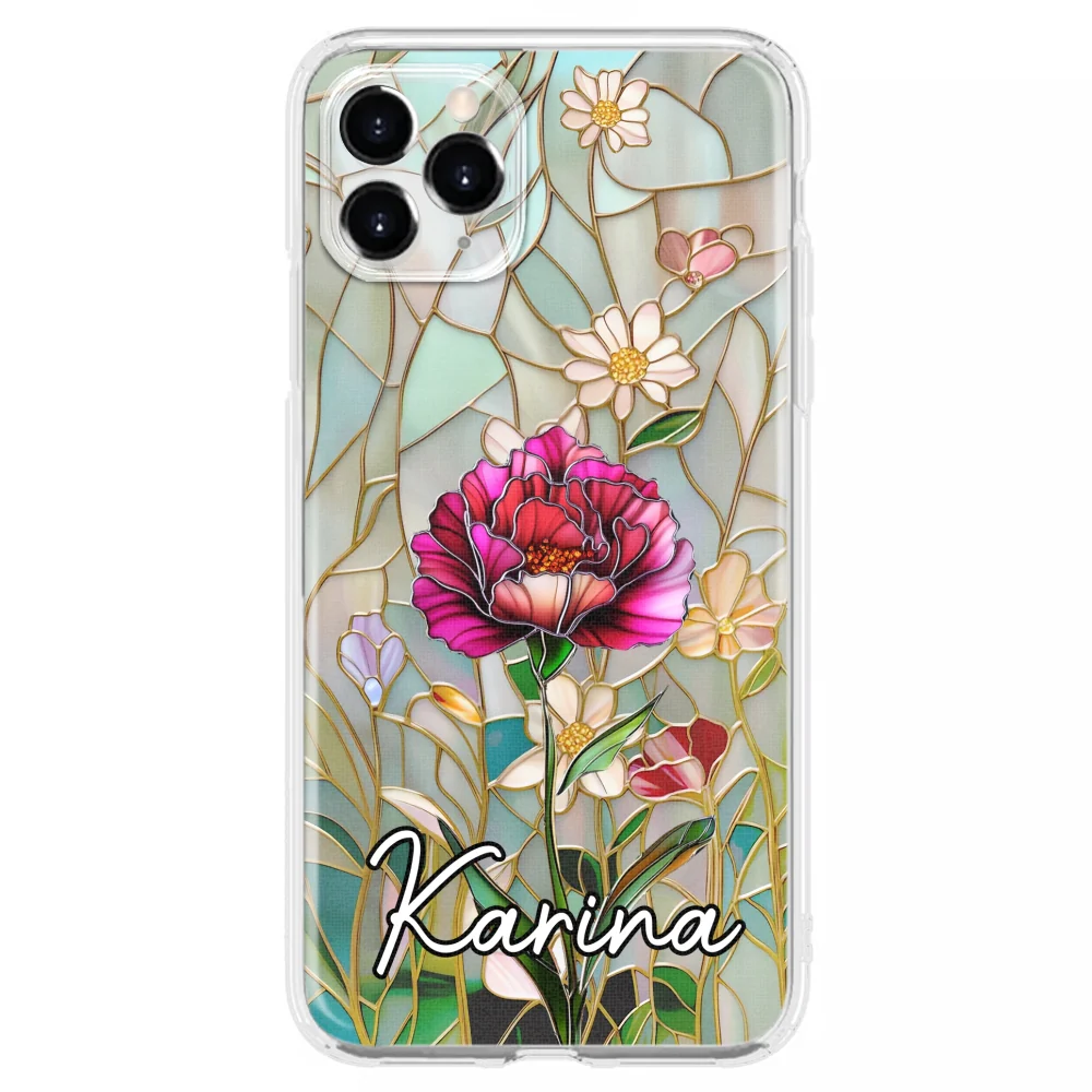 Floral Stained - Personalized Custom Phone Case - Image 9