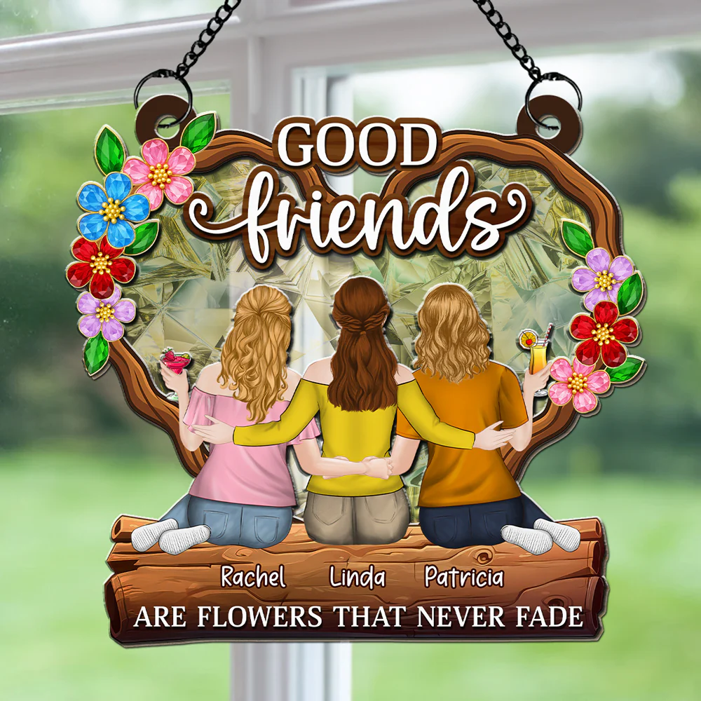 Flowers That Never Fade - Personalized Custom Suncatcher