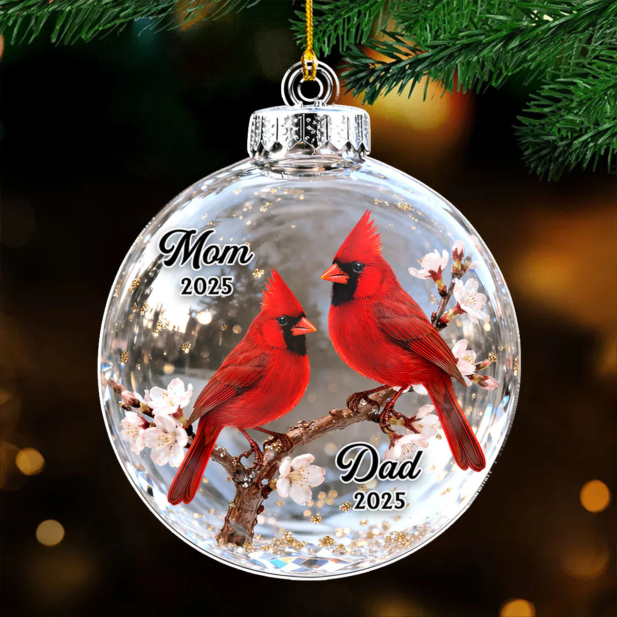 Fly Beside You Everyday - Personalized Custom Acrylic Ornament - Image 3