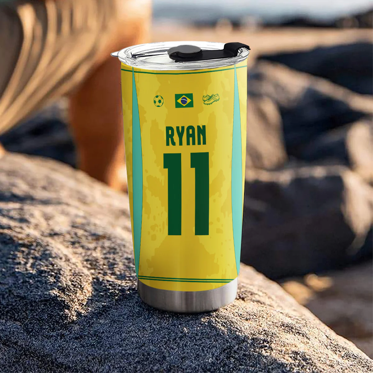 Football Lover - Personalized Custom Tumbler - Image 4