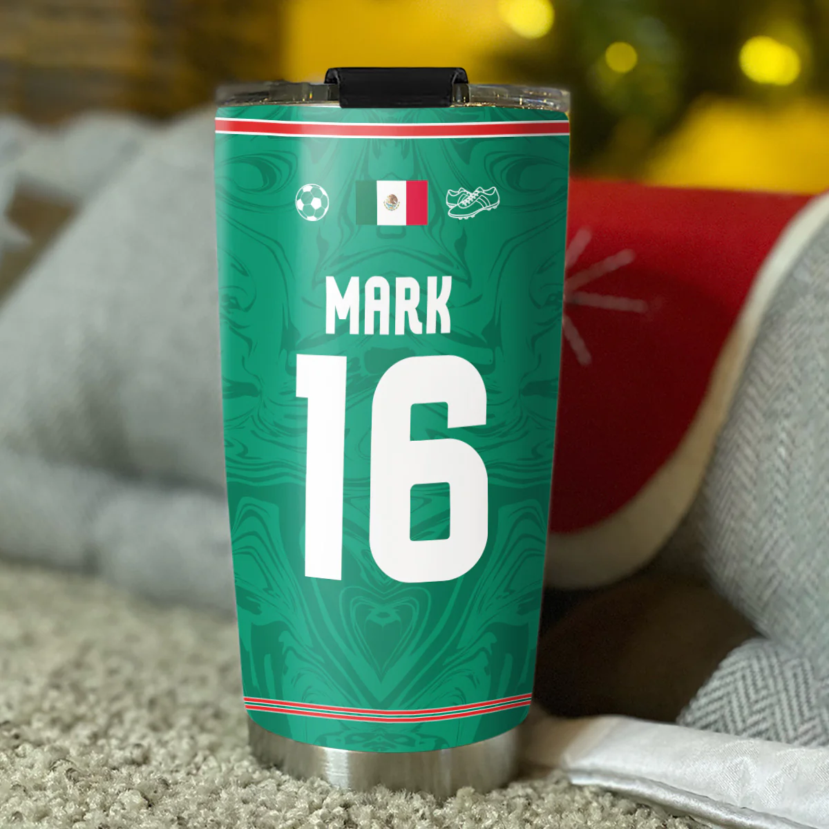 Football Lover - Personalized Custom Tumbler - Image 5