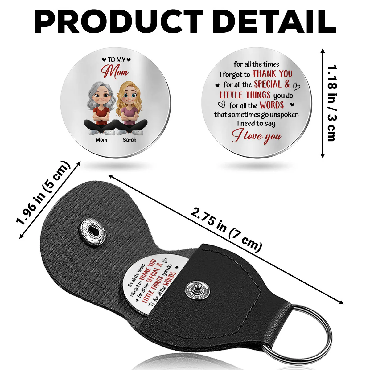For All The Times - Personalized Custom Pocket Hug - Image 5