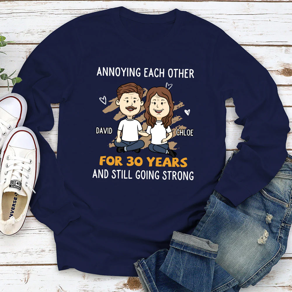 For Many Years - Personalized Custom Long Sleeve T-shirt - Image 2