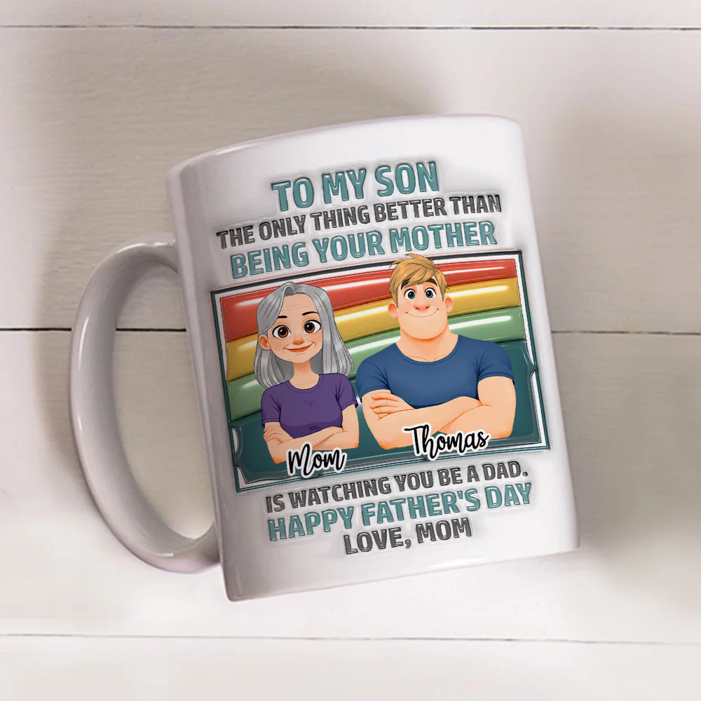 For My One And Only - Personalized Custom 3D Inflated Effect Mug - Image 3