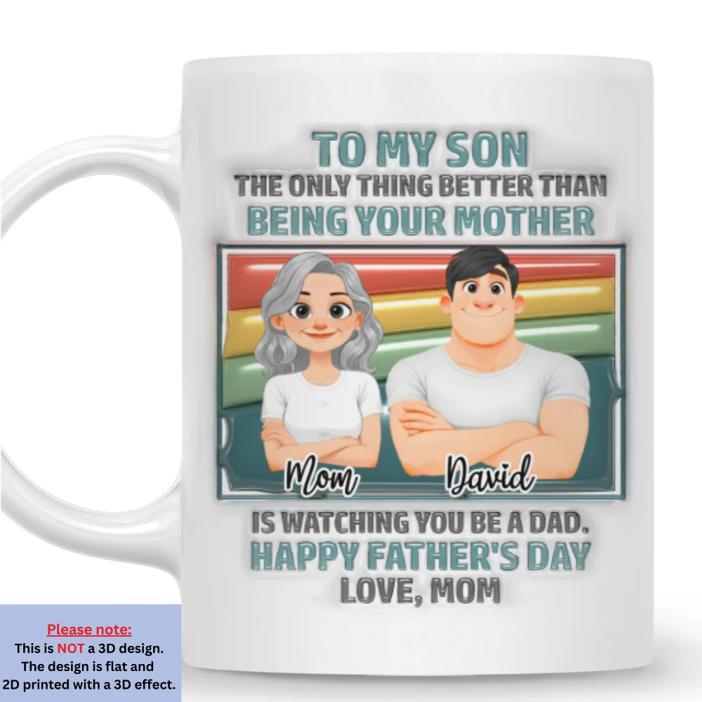 For My One And Only - Personalized Custom 3D Inflated Effect Mug - Image 7