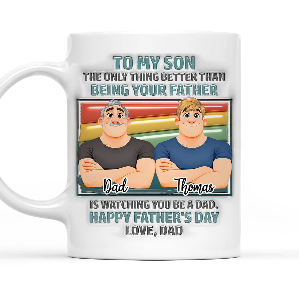 For My Son One And Only - Personalized Custom 3D Inflated Effect Mug