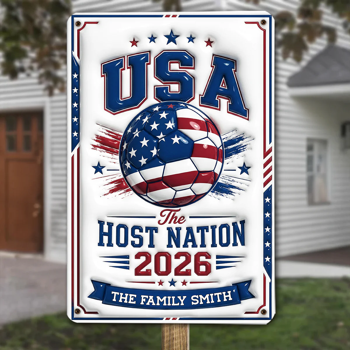For The World - Personalized Custom 3D Inflated Effect Metal Sign - Image 2