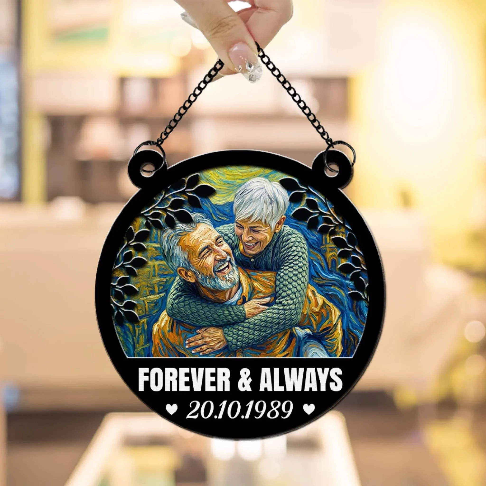 Forever & Always - Personalized Custom Suncatcher - Image 2