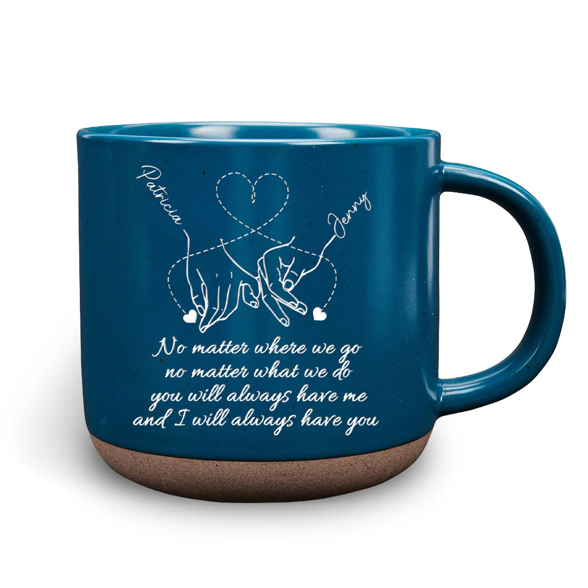 Forever Friends, Forever Young - Personalized Custom Pottery Mug - Image 2