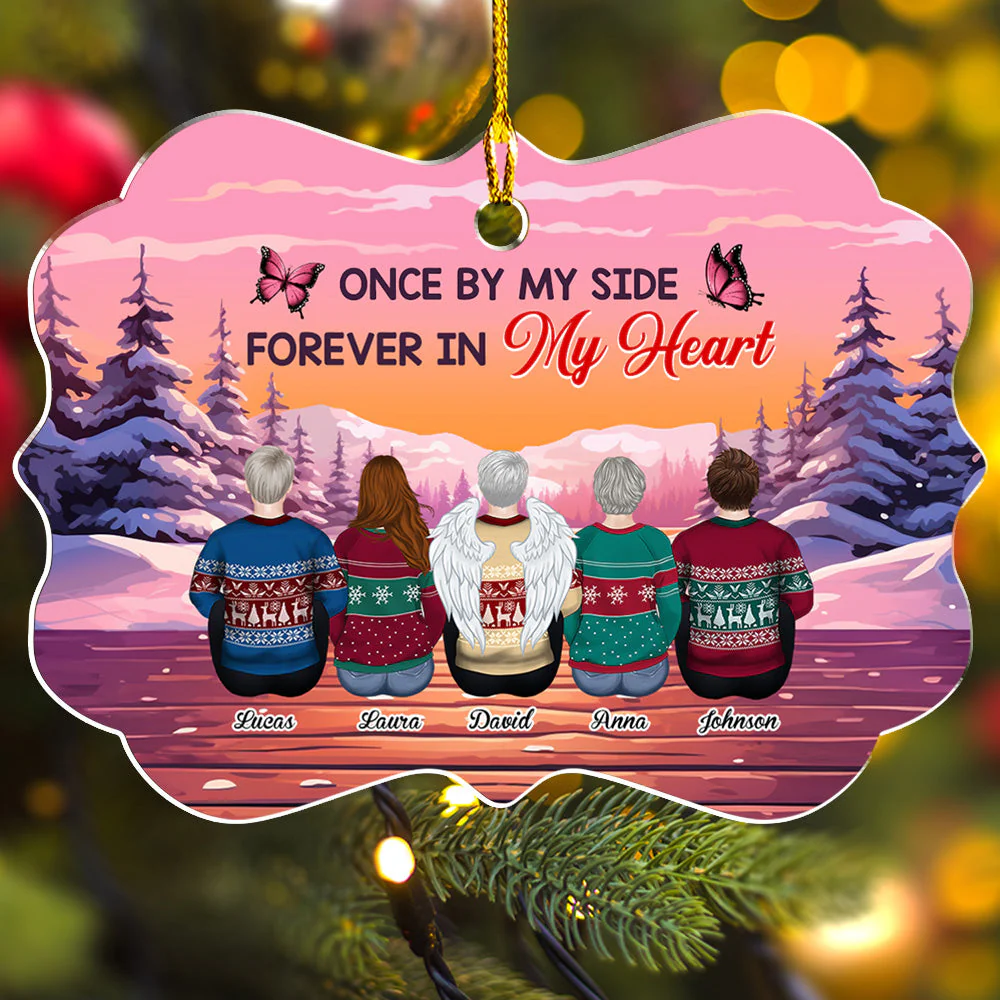 Forever Heart - Personalized Custom Acrylic Ornament - Image 3
