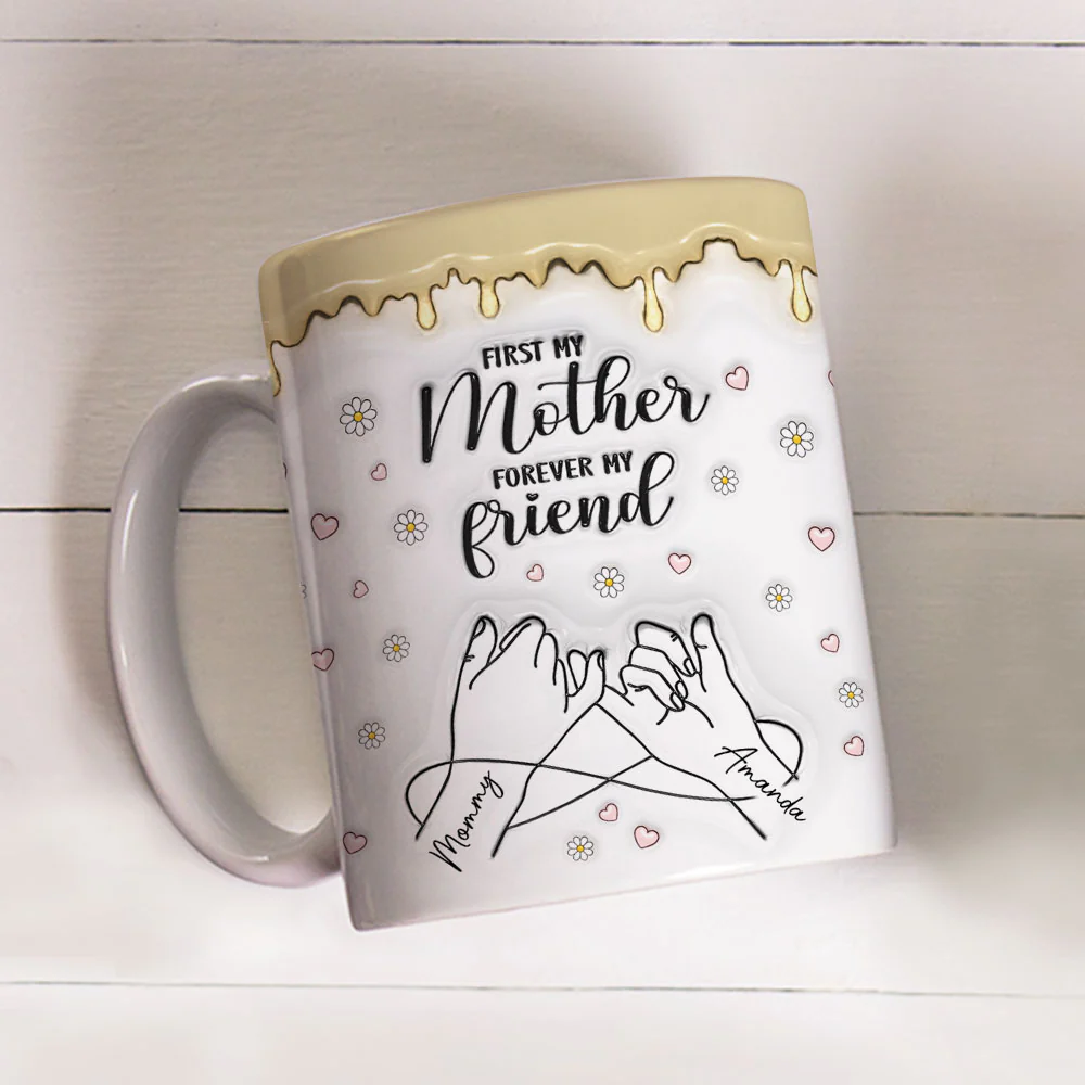 Forever My Friend - Personalized Custom 3D Inflated Effect Mug - Image 4