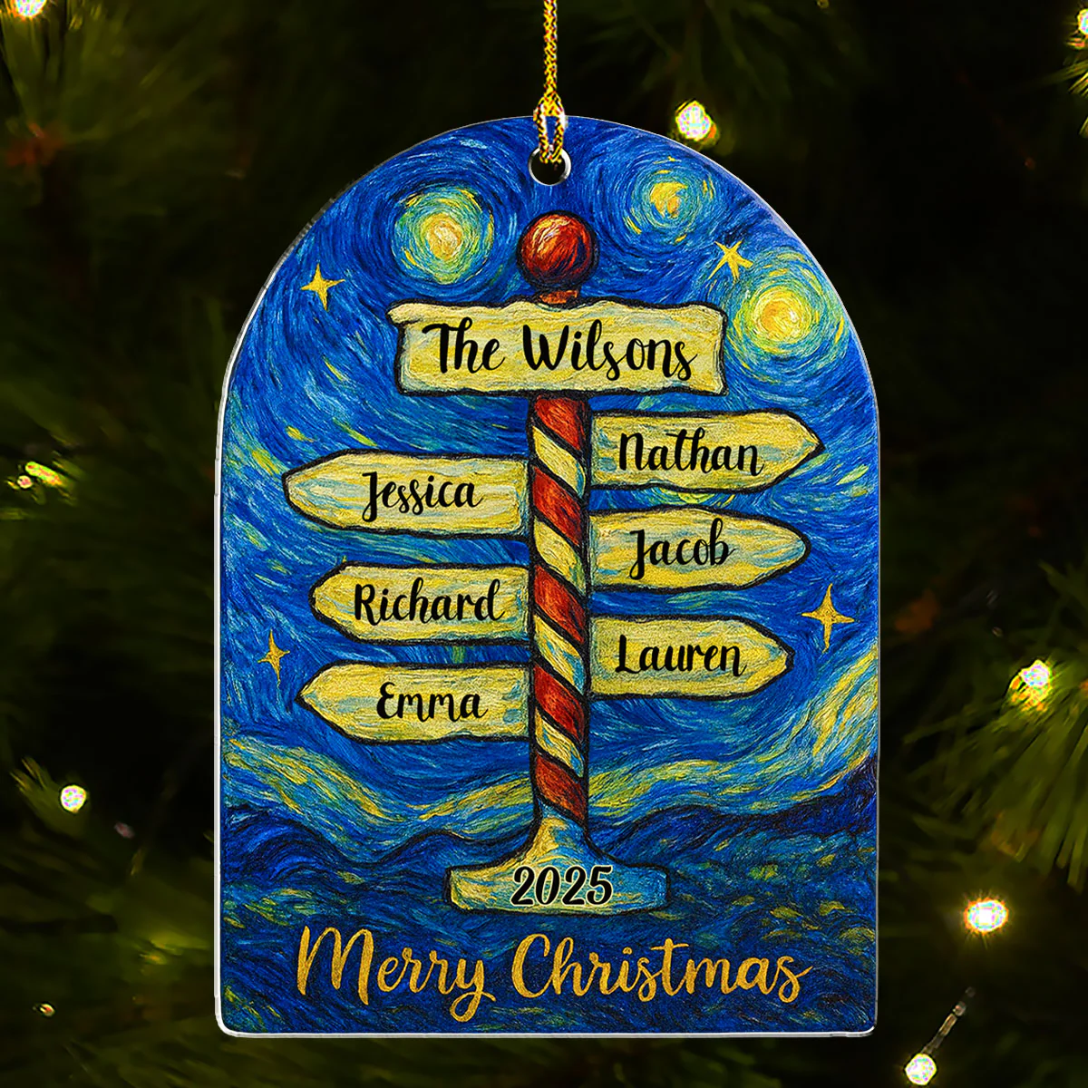 Forever Our Family - Personalized Custom Acrylic Ornament - Image 3
