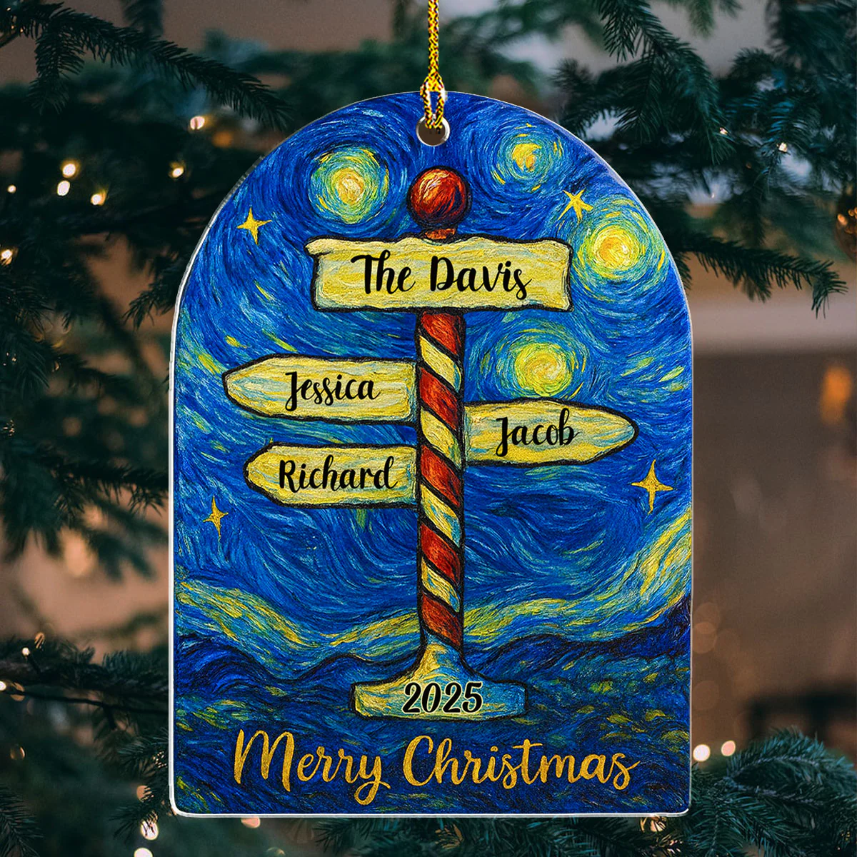 Forever Our Family - Personalized Custom Acrylic Ornament - Image 5