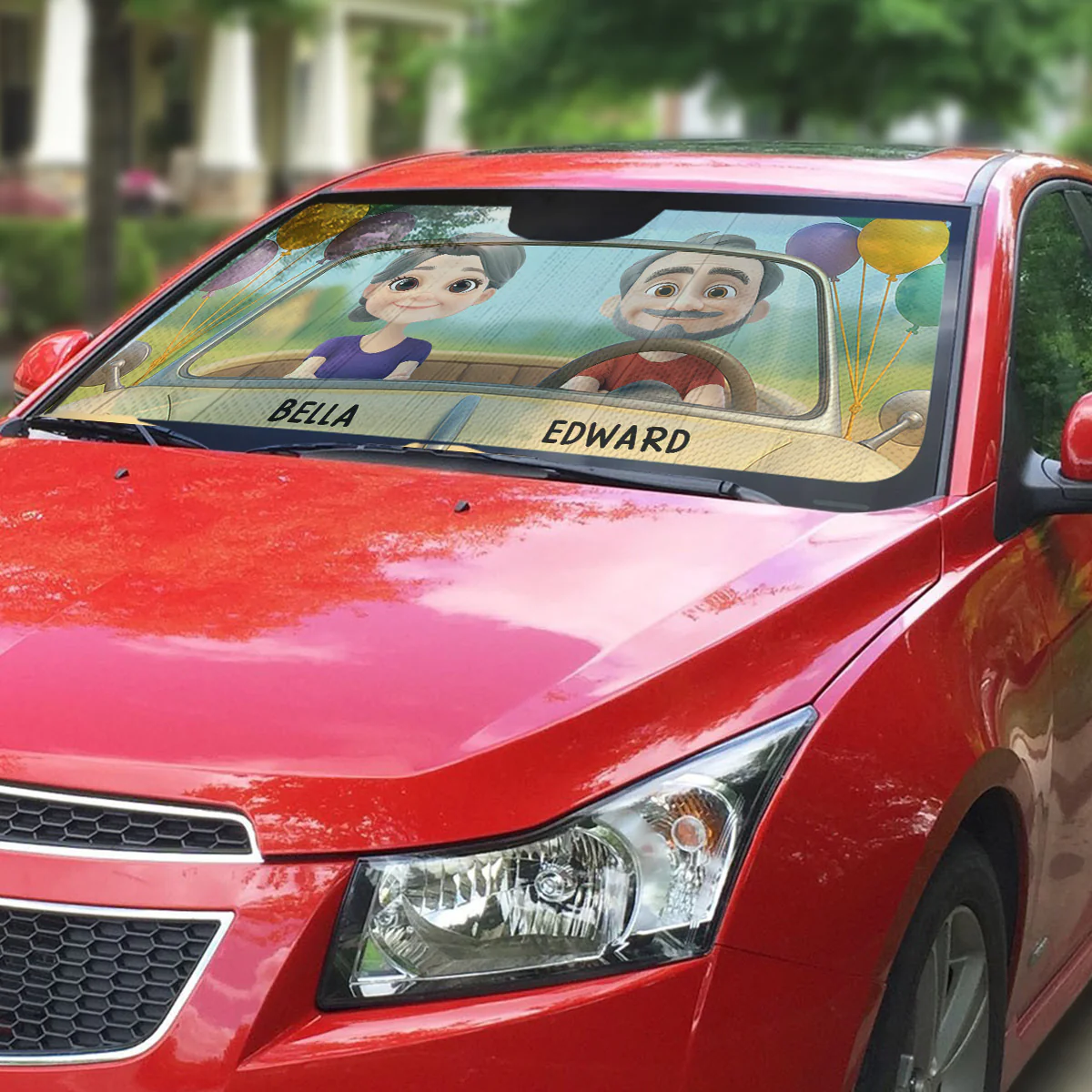 Forever Ride Together - Personalized Custom Car Sunshade - Image 3