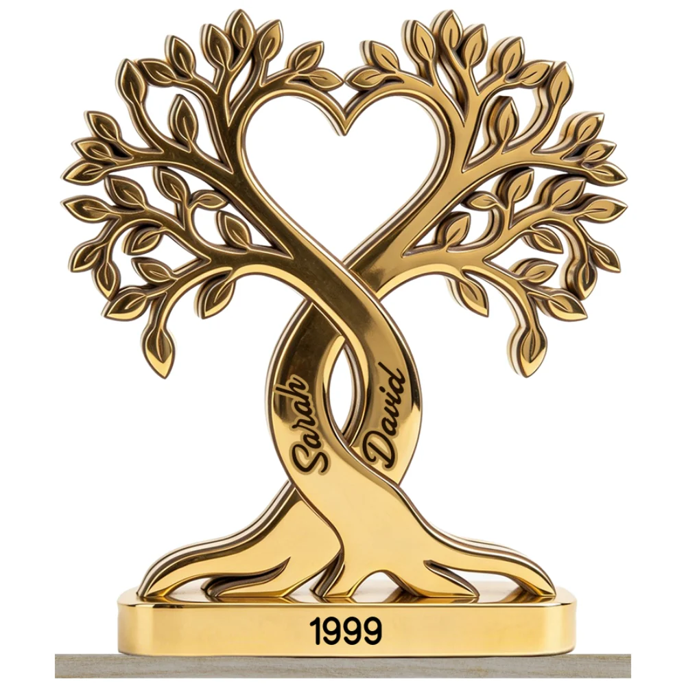 Forever Rooted - Personalized Custom 2-Layer Wood Plaque With Flat Base - Image 7